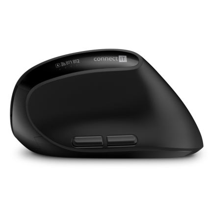 CONNECT IT CKM-6010-CS - Ергономічна бездротова клавіатура і миша 800/1200/1600/2400 DPI з чеською/словацькою локалізацією 1xAA + 2xAAA чорний