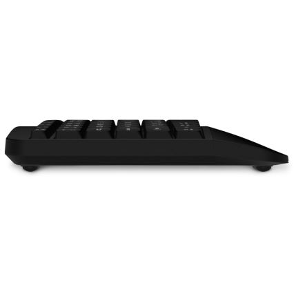 CONNECT IT CKM-6010-CS - Ергономічна бездротова клавіатура і миша 800/1200/1600/2400 DPI з чеською/словацькою локалізацією 1xAA + 2xAAA чорний