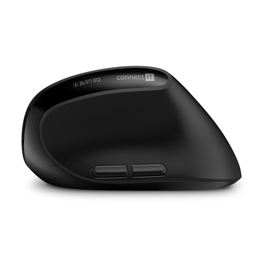 CONNECT IT CKM-6010-CS - Ергономічна бездротова клавіатура і миша 800/1200/1600/2400 DPI з чеською/словацькою локалізацією 1xAA + 2xAAA чорний