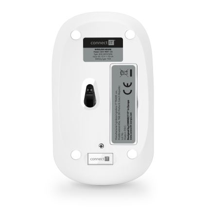 CONNECT IT CKM-7801-CS - Бездротова клавіатура та миша 1200 DPI з чеською/словацькою локалізацією 1xAAA + 1xAA білий/рожевий