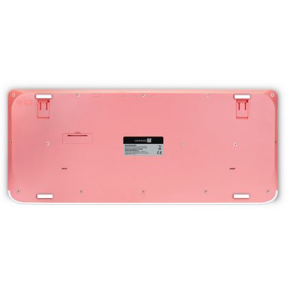CONNECT IT CKM-7801-CS - Бездротова клавіатура та миша 1200 DPI з чеською/словацькою локалізацією 1xAAA + 1xAA білий/рожевий