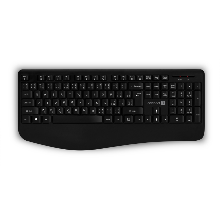 CONNECT IT CKM-7803-CS - Беспроводная клавиатура и мышь 1200 DPI с локализацией CZ/SK 1xAAA + 1xAA черный