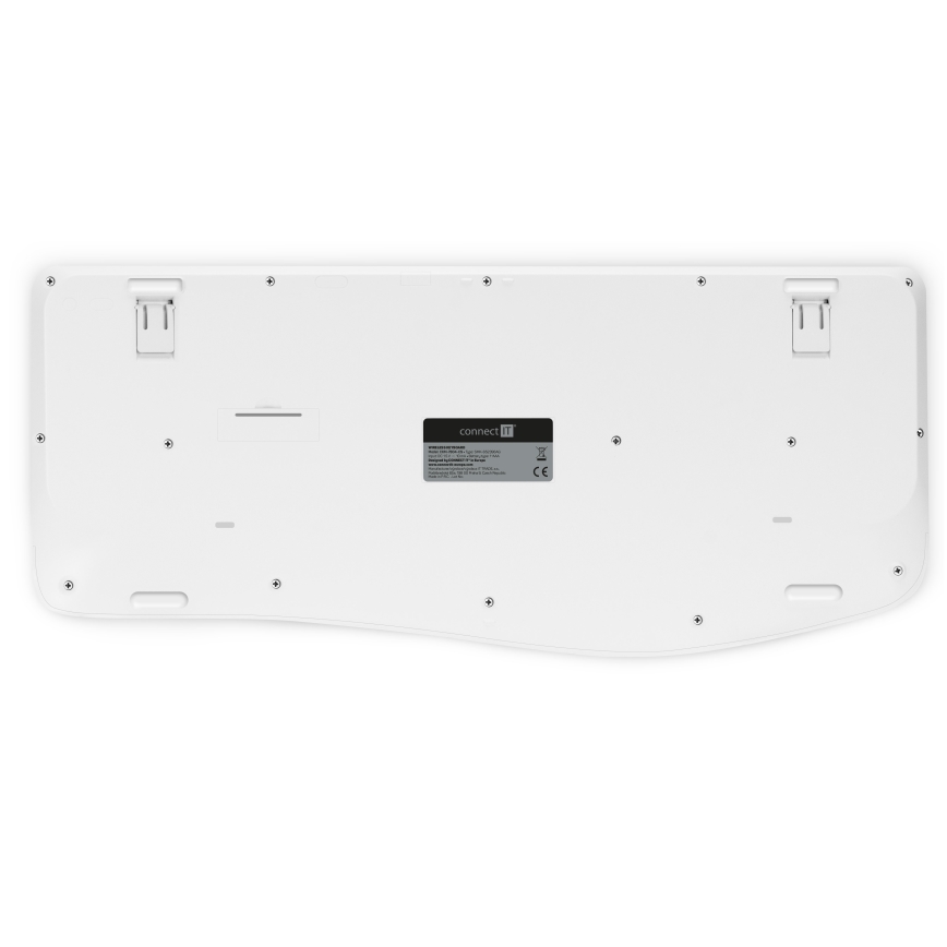 CONNECT IT CKM-7804-CS - Беспроводная клавиатура и мышь 1200 DPI с локализацией CZ/SK 1xAAA + 1xAA белый