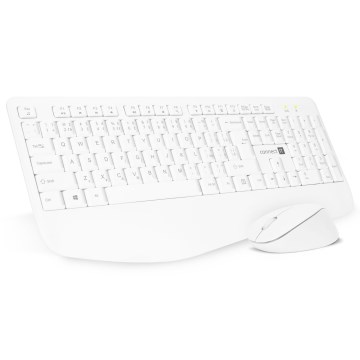 CONNECT IT CKM-7804-CS - Беспроводная клавиатура и мышь 1200 DPI с локализацией CZ/SK 1xAAA + 1xAA белый
