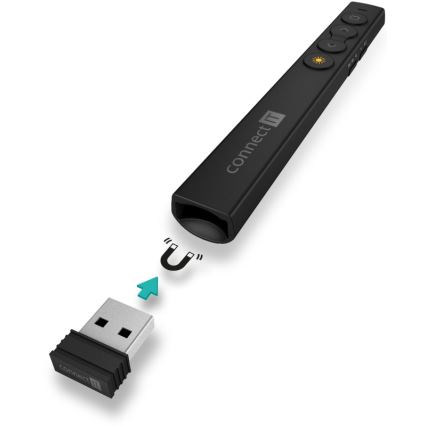 CONNECT IT CLP-2050-BK - Беспроводной презентер с лазерной указкой 1xAAA