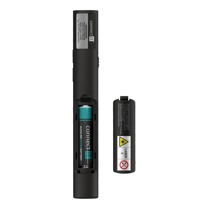 CONNECT IT CLP-2050-BK - Беспроводной презентер с лазерной указкой 1xAAA
