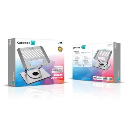 CONNECT IT CMF-2100-SL - Вращающаяся подставка для ноутбука серебристый