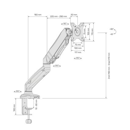 CONNECT IT CMF-3107-BK - Универсальный кронштейн для монитора 13-32” черный