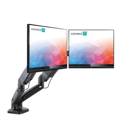 CONNECT IT CMF-3207-BK - Універсальний кронштейн для 2 моніторів 13-27” чорний