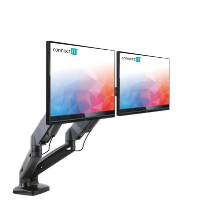 CONNECT IT CMF-3207-BK - Универсальный кронштейн для 2 мониторов 13-27” черный