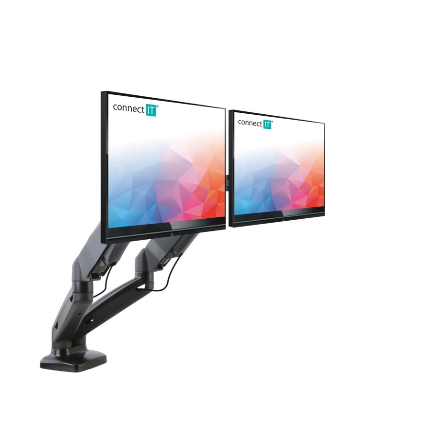CONNECT IT CMF-3207-BK - Универсальный кронштейн для 2 мониторов 13-27” черный