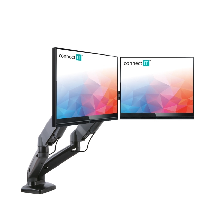 CONNECT IT CMF-3207-BK - Универсальный кронштейн для 2 мониторов 13-27” черный