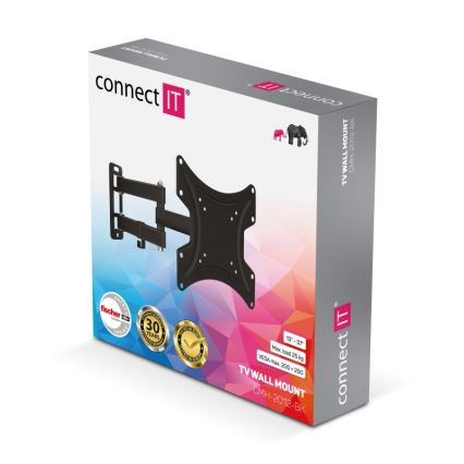 CONNECT IT CMH-2012-BK - Настінне кріплення для телевізорів 13-37” чорне