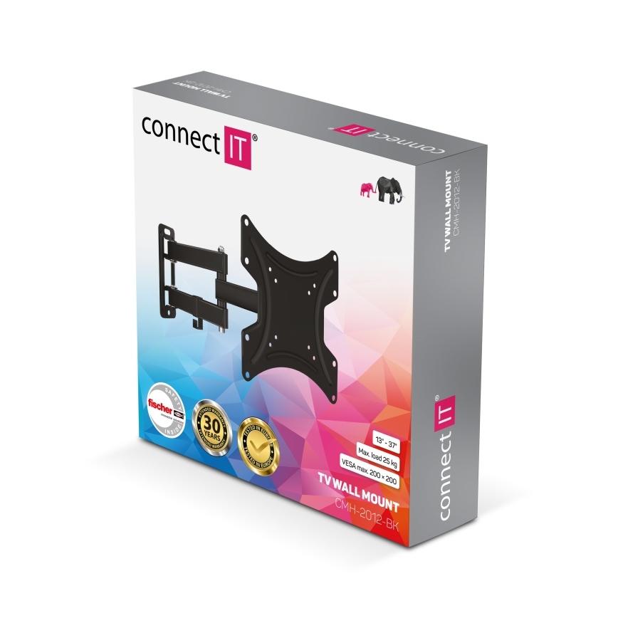 CONNECT IT CMH-2012-BK - Настінне кріплення для телевізорів 13-37” чорне