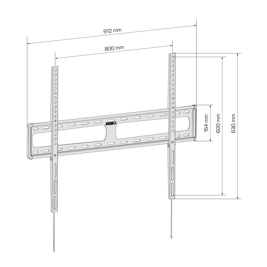 CONNECT IT CMH-6090-BK - Кронштейн для ТВ 40-100” черный