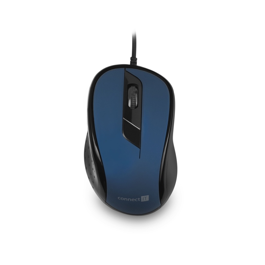 CONNECT IT CMO-1200-BL - Дротова миша 1000 DPI чорний/синій