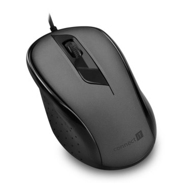 CONNECT IT CMO-1200-GY - Проводная мышь 1000 DPI черный/серый