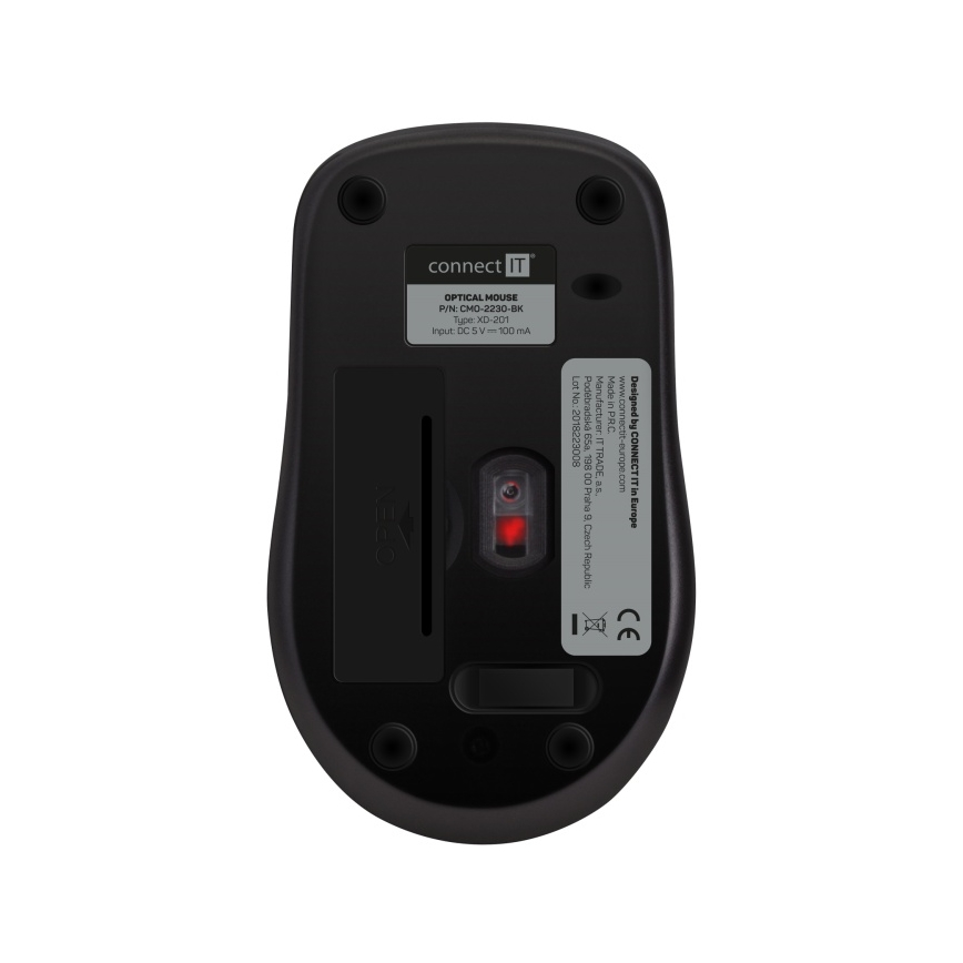 CONNECT IT CMO-2230-BK - Беспроводная бесшумная мышь MUTE 1200 DPI 1xAA черный