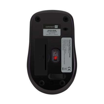 CONNECT IT CMO-2230-BK - Беспроводная бесшумная мышь MUTE 1200 DPI 1xAA черный