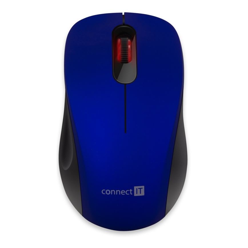 CONNECT IT CMO-2230-BL - Беспроводная бесшумная мышь MUTE 1200 DPI 1xAA черный/синий