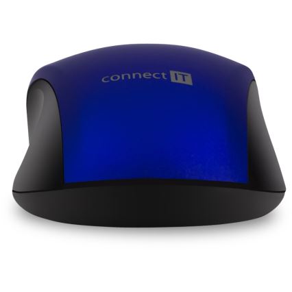 CONNECT IT CMO-2230-BL - Беспроводная бесшумная мышь MUTE 1200 DPI 1xAA черный/синий