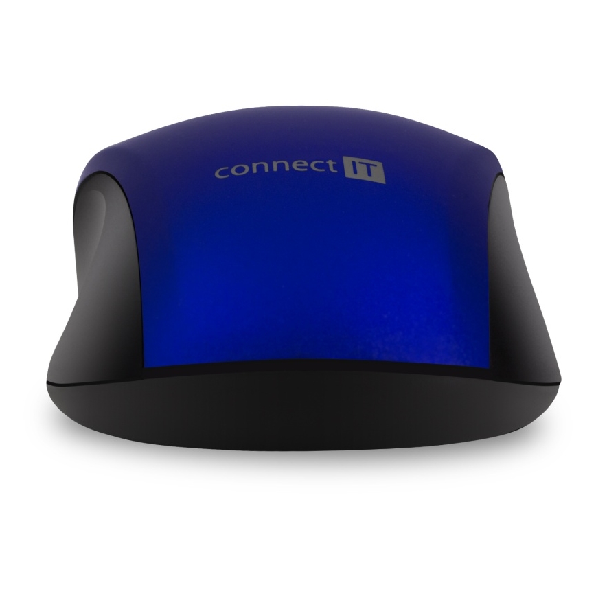 CONNECT IT CMO-2230-BL - Беспроводная бесшумная мышь MUTE 1200 DPI 1xAA черный/синий