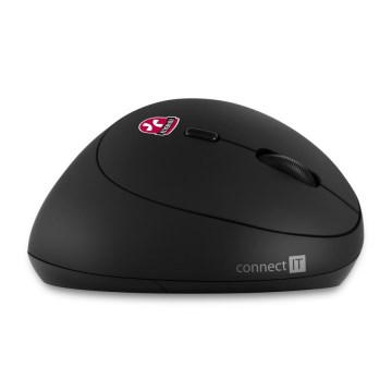 CONNECT IT CMO-2600-BK - Ергономічна бездротова миша 800/1200/1600 DPI 1xAA чорна