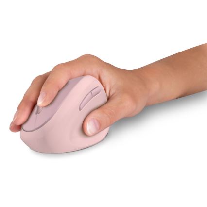 CONNECT IT CMO-2600-PK - Эргономичная беспроводная мышь 800/1200/1600 DPI, питание от 1xAA, розовая