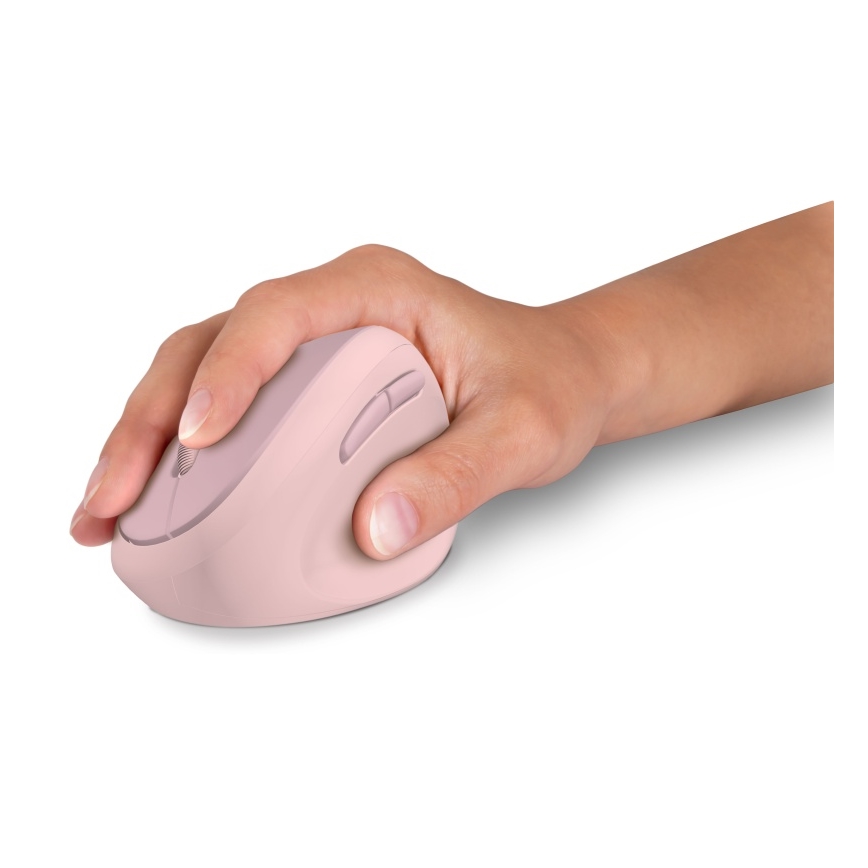 CONNECT IT CMO-2600-PK - Эргономичная беспроводная мышь 800/1200/1600 DPI, питание от 1xAA, розовая