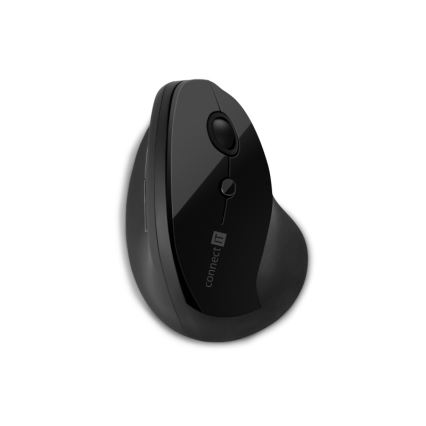 CONNECT IT CMO-2700-BK - Эргономичная беспроводная мышь 800/1200/1600 DPI 1xAA черный