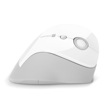 CONNECT IT CMO-2700-WH - Эргономичная беспроводная мышь 800/1200/1600 DPI 1xAA белый