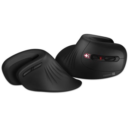 CONNECT IT CMO-2900-BK - Ергономічна бездротова миша 800/1200/1600 DPI 1xAA чорний