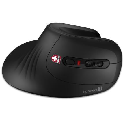 CONNECT IT CMO-2900-BK - Ергономічна бездротова миша 800/1200/1600 DPI 1xAA чорний