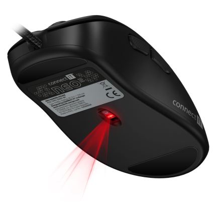 CONNECT IT CMO-3589-BK - Светодиодная беспроводная игровая RGB мышь 200-7200 DPI черный