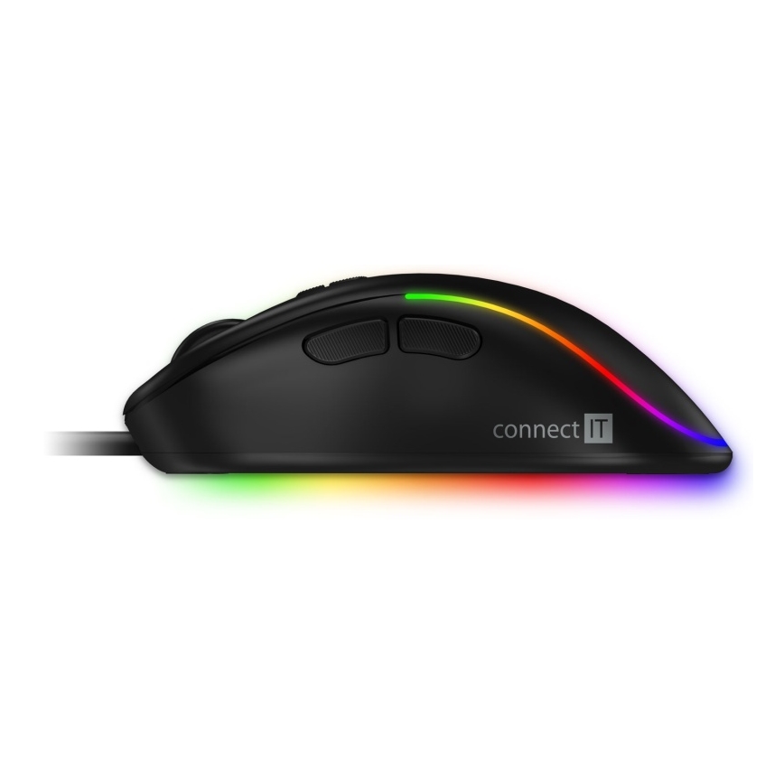 CONNECT IT CMO-3589-BK - Светодиодная беспроводная игровая RGB мышь 200-7200 DPI черный