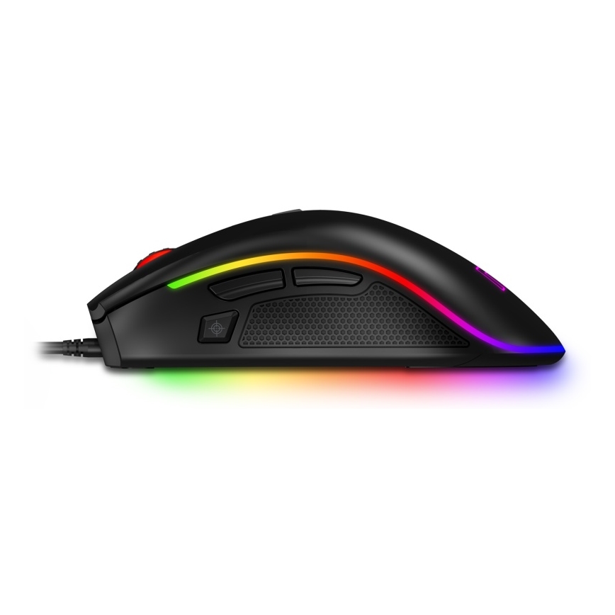 CONNECT IT CMO-3591-BK - LED RGB дротова ігрова миша 500-7200 DPI чорна