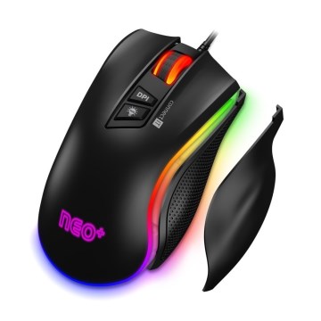 CONNECT IT CMO-3591-BK - Проводная игровая мышь со светодиодной RGB-подсветкой 500-7200 DPI черный