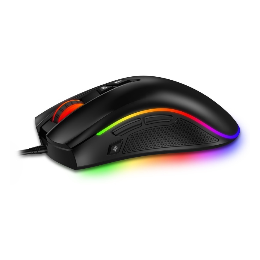 CONNECT IT CMO-3591-BK - Проводная игровая мышь со светодиодной RGB-подсветкой 500-7200 DPI черный