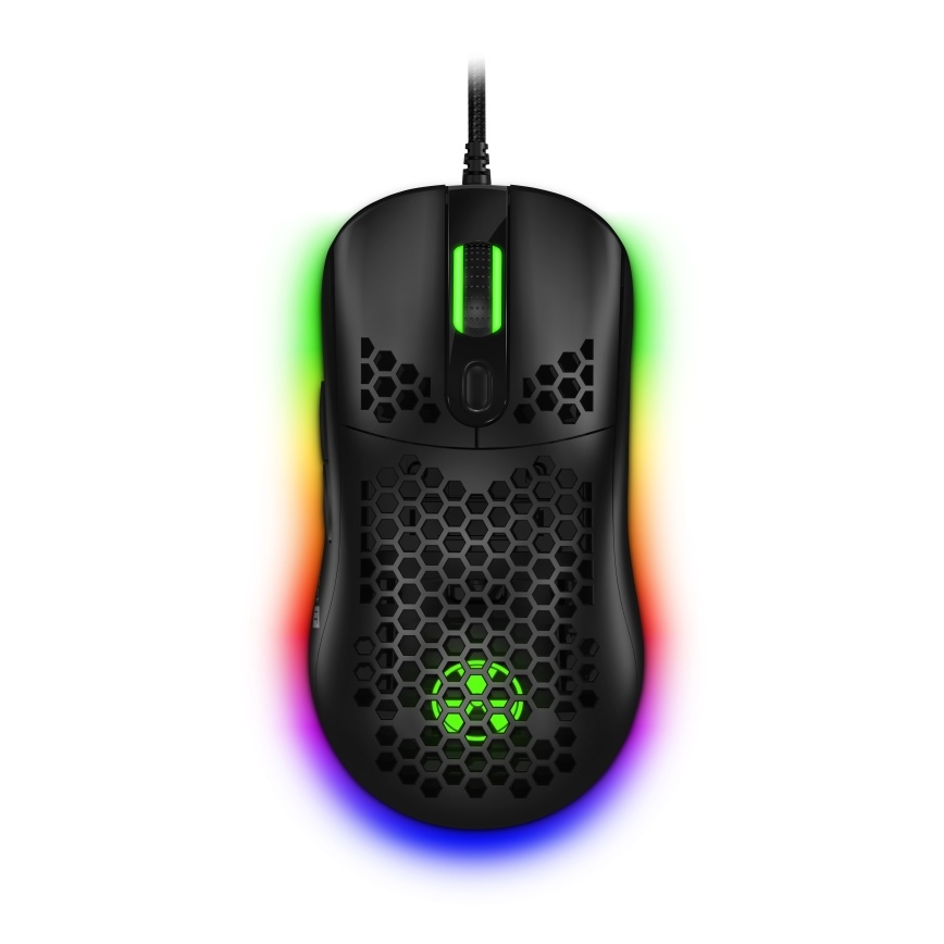 CONNECT IT CMO-5511-BK - Проводная игровая мышь со светодиодной RGB-подсветкой 200-12800 DPI черный