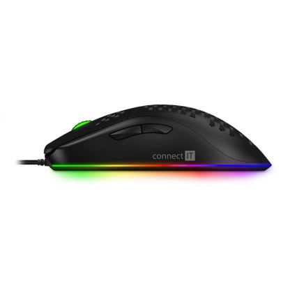 CONNECT IT CMO-5511-BK - Проводная игровая мышь со светодиодной RGB-подсветкой 200-12800 DPI черный