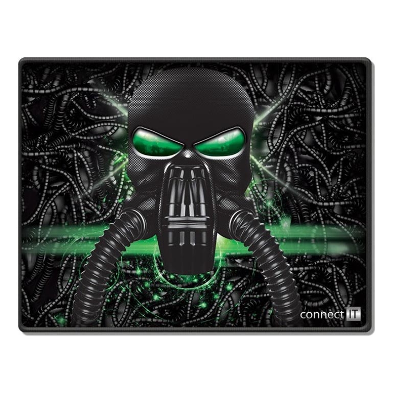 CONNECT IT CMP-1100-SM - Коврик для мыши 32x24,5 см черный/зеленый