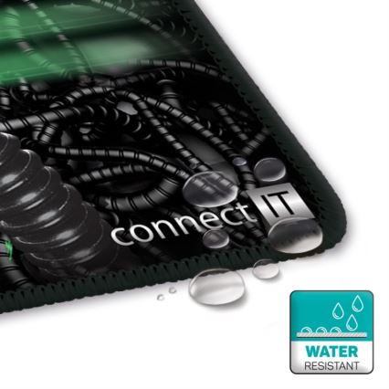 CONNECT IT CMP-1100-SM - Коврик для мыши 32x24,5 см черный/зеленый