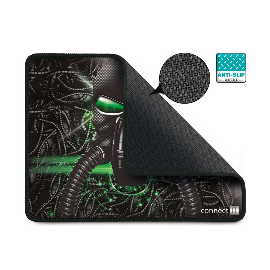 CONNECT IT CMP-1100-SM - Коврик для мыши 32x24,5 см черный/зеленый