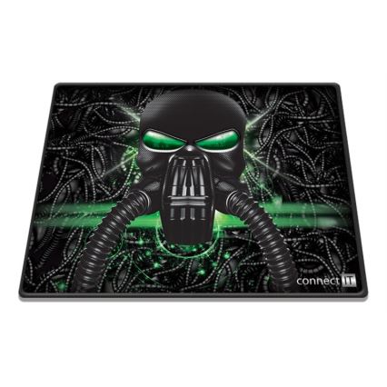 CONNECT IT CMP-1100-SM - Коврик для мыши 32x24,5 см черный/зеленый