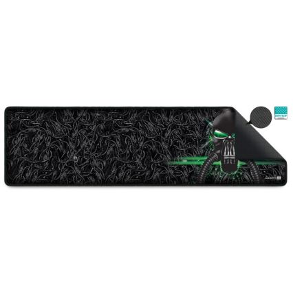 CONNECT IT CMP-1110-LG - Килимок під клавіатуру і миша 88,6x24,5 см чорний/зелений