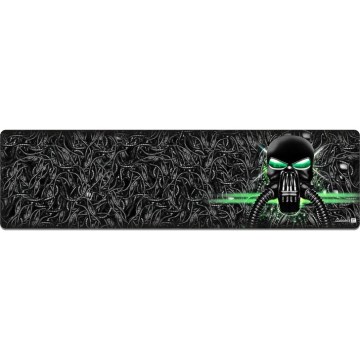 CONNECT IT CMP-1110-LG - Коврик для клавиатуры и мыши 88,6x24,5 см черный/зеленый