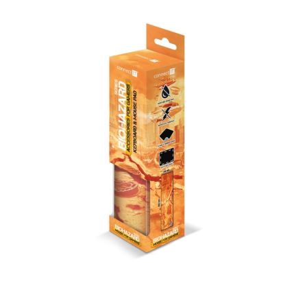 CONNECT IT CMP-1140-LG - Килимок під клавіатуру і миша 88,6x24,5 см помаранчевий