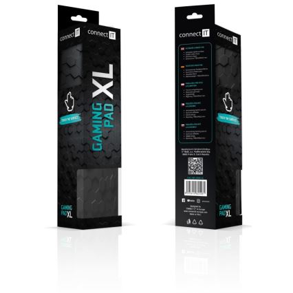 CONNECT IT CMP-2000-XL - Килимок під клавіатуру і миша 79,5x34,5 см чорний