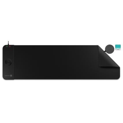 CONNECT IT CMP-2500-LG - Килимок під клавіатуру і миша з Qi бездротовою зарядкою 80x30 см чорний