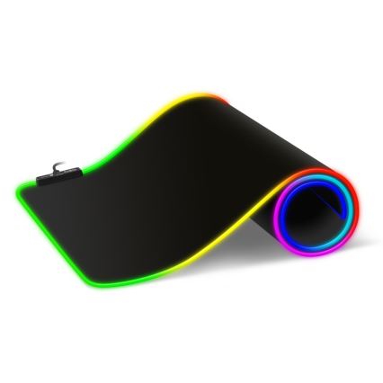 CONNECT IT CMP-3100-LG - LED RGB Ігровий килимок для миші та клавіатури 80x30 см чорний